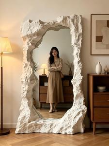 Specchio Moderno di Lusso a Forma di Grotta, Specchio da Terra Creativo con Texture Rocciosa per Hotel, Villa e Arredamento <span class=keywords><strong>Soggiorno</strong></span> - Product Image 2