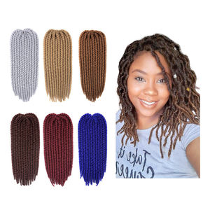 Shinein 20 pollici profondo ondulato morbido parrucchino sintetico <span class=keywords><strong>treccine</strong></span> soffice Afro crespo coda di cavallo riccia estensione dei capelli <span class=keywords><strong>con</strong></span> cravatta per capelli - Product Image 5