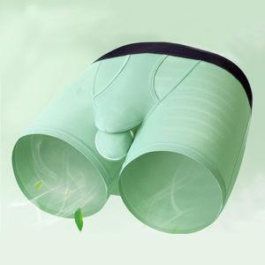 Calzoncillo bóxer transpirable de nailon de secado rápido para hombre, bolsa con logotipo personalizado, bolsa separada, soporte de bola - Product Image 4