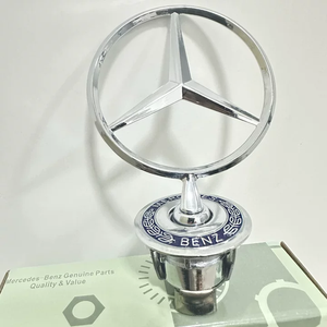 1 pièce 44 mm Logo de <span class=keywords><strong>capot</strong></span> de voiture à modifier pour <span class=keywords><strong>Mercedes</strong></span> pour W204 W205 W203 W211 W212 W213 W201 W210 W124 Chine continentale - Product Image 2