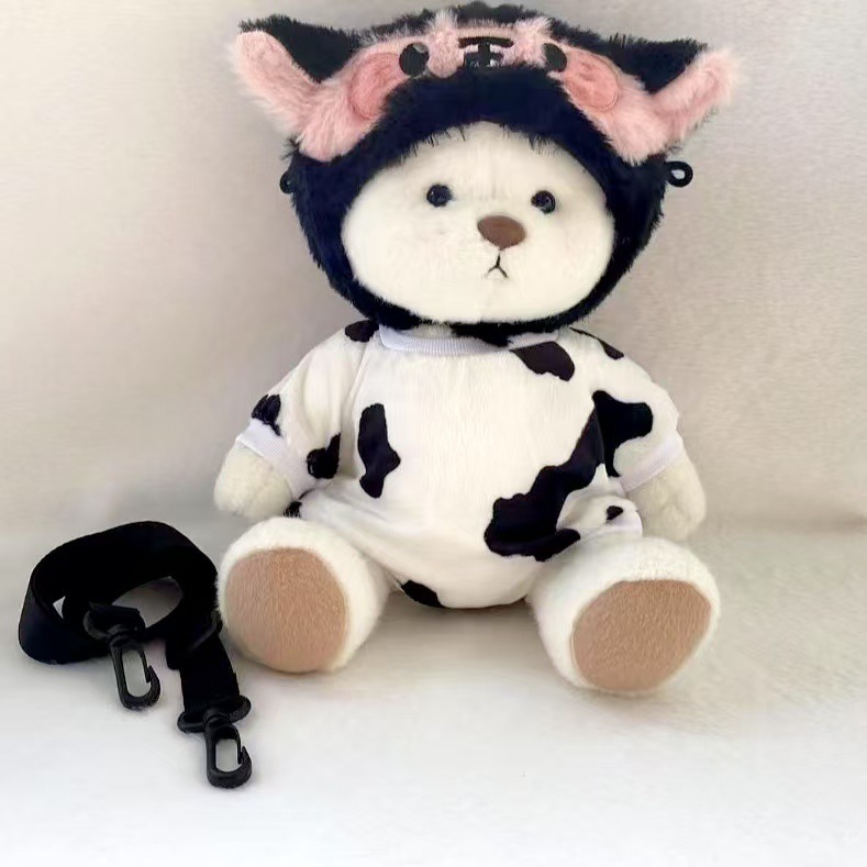 Set da 3 pezzi con cappello tigre a tracolla