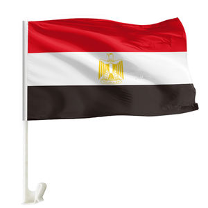 Fabricants vente en gros bas <span class=keywords><strong>prix</strong></span> personnalisé 30*45cm fort résistant à l'usure coloré drapeau de voiture <span class=keywords><strong>egypte</strong></span> - Product Image 1