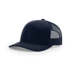 Cappellino da Baseball personalizzato in rete sportiva a tesa leggermente curva per bambini adulti Richardson 112 a 6 pannelli cappellino in rete con Logo personalizzato