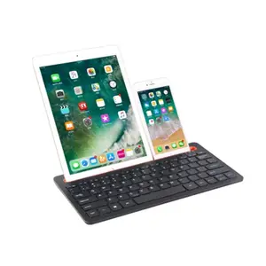 B022无线原始设备制造商键盘78键多设备智能手机平板电脑支架插槽键盘适用于Ipad Iphone Thinkpad Win iOS安卓