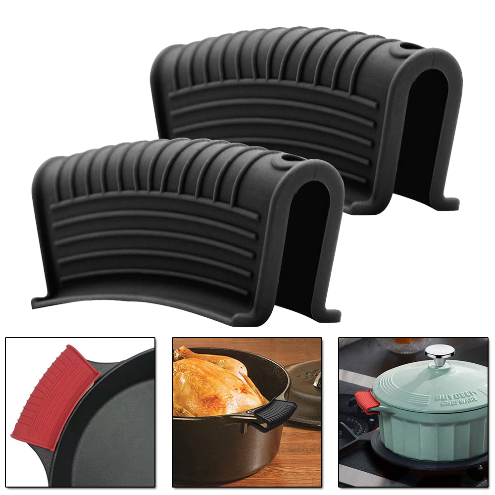 WQ Silicone R261646 Anti-Scalding Silicone Pan Clip Handle Cover | Heat Resistant Cookware Grip