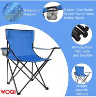 Chaise pliante d'extérieur moderne WOQI - Chaise pliable légère pour le camping et les sports, idéale pour la salle de sport, l'atelier et l'extérieur