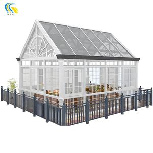 Solárium Moderno de Aluminio y Vidrio para las Cuatro Estaciones con Techo Plano, Ecológico, para Uso en Exteriores y en el Hogar - Product Image 4