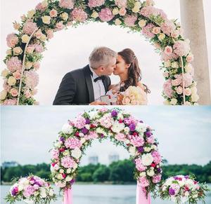 Arche en métal pour mariage, jardin, décoration de fête nuptiale, Pergola en métal, à assembler librement, 2 tailles - Product Image 2