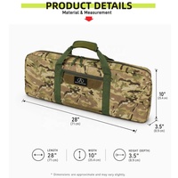 Sac tactique pour armes à feu OEM personnalisé de 28 pouces, étui pour armes à feu camouflage avec poche de rangement avant pour le tir sur le stand