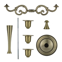 5 bras en métal argent noir pilier moderne de mariage cylindre support Vase décoration Table or bougeoir candélabres centres de Table