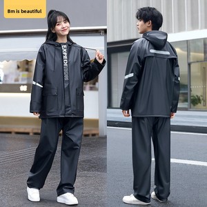 Ensemble <span class=keywords><strong>de</strong></span> pluie professionnel pour moto, imperméable, 2 pièces, design réfléchissant, pour hommes et femmes, idéal pour la livraison en scooter - Product Image 3