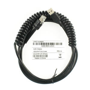 Cable de resorte de 3 metros para Escáner de código de barras, compatible con USB, Zebra LI3608, LI3678, <span class=keywords><strong>DS3608</strong></span>, DS3678, novedad - Product Image 1