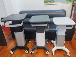 Chariot de beauté métallique à haute capacité de charge, chariot de salon roulant à roues universelles, chariot de rangement étanche pour appareils laser et à ultrasons - Product Image 1