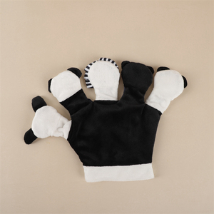 Burattini da Mano - Giocattoli di Peluche per Giochi di Immaginazione e Racconti - Burattino da Mano 30x20cm con 5 Animali in un Unico Guanto con Specchio - Product Image 6