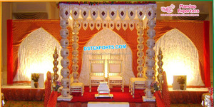 Mandapam de mariage en paon de Manavarai, Sri Lanka, magnifique mandapam de mariage en paon du Sri Lanka, mandapam de mariage indien du sud pour Chicago - Product Image 6