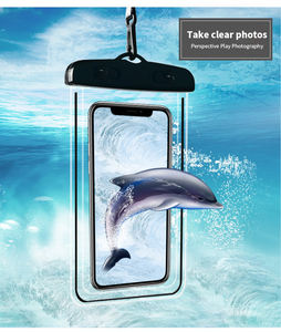 Étui de téléphone étanche lumineux en PC+PVC avec cordon pour utilisation en extérieur - Product Image 2