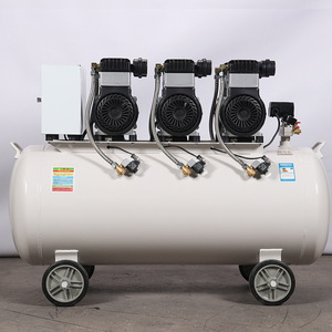 Compresseur d'air sans huile JUBA Hurricane 1600X3, 200L, 220V/380V, grande capacité, type piston, pour le travail du bois et la peinture à domicile - Product Image 3