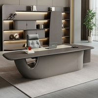 Bureau de direction, bureau du président, bureau du président du conseil d'administration, bureau de direction senior, bureau de direction exécutif, bureau de direction, bureau de direction moderne en bois, combinaison de chaises modulaires