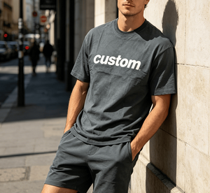 Camiseta Personalizada de Manga Corta con Cuello Redondo para Hombre, Corte Regular, Algodón, Estampado de Letras, Estilo Casual Urbano - Product Image 6