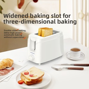 <span class=keywords><strong>Grille</strong></span>-<span class=keywords><strong>pain</strong></span> électrique multifonctionnel automatique en acier inoxydable à fente large pour petit-déjeuner, <span class=keywords><strong>grille</strong></span>-<span class=keywords><strong>pain</strong></span> <span class=keywords><strong>2</strong></span> tranches pour pains longs - Product Image 4