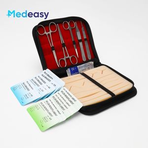 ชุดฝึกเย็บสำหรับนักเรียนแพทย์ครบชุดประกอบด้วยแผ่นเย็บที่ทนทานพร้อมแผลที่ถูกตัดไว้ล่วงหน้าชุดเครื่องมือด้ายเย็บ - Product Image 6