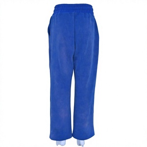 Men Custom Logo Fleece <b>Trousers</b> Embroidered <b>Winter</b> <b>Warm</b> Jogger Sweatpants - Product Image 4