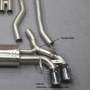 จัดส่งรวดเร็ว ท่อไอเสียแคทแบ็กสแตนเลส 304 สำหรับ BMW M5 F90 4.4T พร้อมปลายท่อไอเสีย - Product Image 6