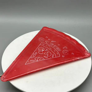 Venta al por mayor patrón de color personalizado 6 piezas rebanada plato para servir pizza platos de plástico para pizza para restaurantes - Product Image 1