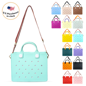 Personalized logo Luxury Ladies Tote <strong>Bag</strong> with Zipper Eva Fashion Beach Tote <strong>Bag</strong> High Quality with logo for Ladies &amp; Students - Product Image 1