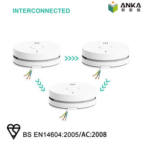 <span class=keywords><strong>Detector</strong></span> <span class=keywords><strong>de</strong></span> <span class=keywords><strong>Humo</strong></span> Inalámbrico Interconectado con Alimentación a 230V, <span class=keywords><strong>Cableado</strong></span>, con Batería <span class=keywords><strong>de</strong></span> Respaldo <span class=keywords><strong>de</strong></span> 3V y Certificación BS EN14604 - Product Image 1