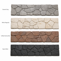Mur de fond en pierre PU, grande dalle légère, imperméable, résistante à la déformation, imitation pierre