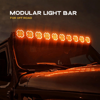 Barra de Luces LED RGB Modular Enlazable Súper Brillante de 42 Pulgadas, Accesorios para Techo de Auto, Jeep Wrangler, Bronco, Tacoma, Ranger, Todoterreno 4x4