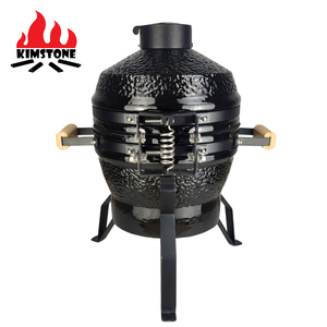 KIMSTONE โรงงานโดยตรงสีดําสูบบุหรี่ 13 นิ้วไข่ย่าง Kamado เตาย่างบาร์บีคิวบาร์บีคิวเตาครัวกลางแจ้ง