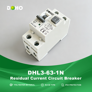 Disjoncteur <span class=keywords><strong>DOHO</strong></span> DHL3-63 1P+N à montage sur rail DIN, capacité de coupure 6kA, courbe B/C, polyester, protection IP20, 230V/240V 50/60Hz, usage domestique - Product Image 2