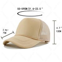 Sombrero de camionero de espuma de malla con impresión de transferencia de calor y bordado 3D personalizado, diseño de 5 paneles, ajuste de cuerda, gorra deportiva para exteriores