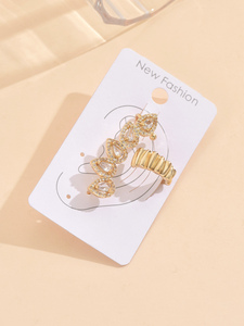 À la mode nouvelle mode multi-style boucles d'oreilles à clipser ensemble en gros avec géométrique zircone cuivre bijoux femmes cadeau - Product Image 5