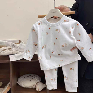 Vêtements d'hiver confortables et chauds pour enfants, <span class=keywords><strong>sous</strong></span>-vêtements intérieurs épais sans couture pour garçons, pyjamas de dessin animé, confortables - Product Image 5