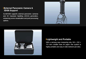 Foxtechrobot Slam1000 360 Lidar Laser 3D Portatile per Rilievo Terrestre e Scansione Edifici - Product Image 4