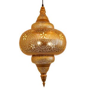 Southeast Asian Retro Openwork Chandelier Round Multi Head LED Pendant <b>Light</b> For Living Room And <b>Dining</b> Room - Product Image 5