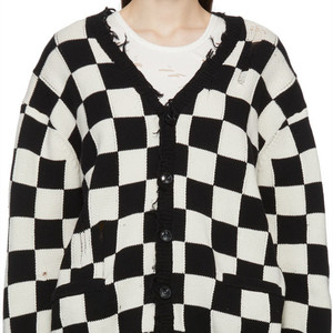 <span class=keywords><strong>Cardigan</strong></span> Invernale da Donna Personalizzato OEM ODM con Logo, <span class=keywords><strong>Nero</strong></span> e Bianco, Casual, Antirughe, 100% <span class=keywords><strong>Cotone</strong></span>, Lavorato a Maglia con Scollo a V - Product Image 5