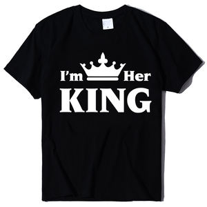 Je suis son Q je suis son K imprimer t-shirts hommes et femmes Couple t-shirts décontractés été amoureux Offre Spéciale graphique Harajuku saint valentin cadeau - Product Image 4