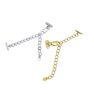 Handmade S925 Pure Silver Double-Breasted <b>Sweater</b> <b>Chain</b> Necklace <b>Fashionable</b> DIY Pearl Accessory with Bead Buckle - Product Image 5