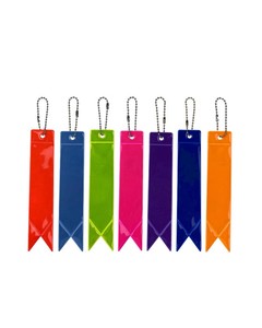 Chaîne de perles fluorescente réfléchissante haute visibilité, porte-clés, sangle de suspension, pendentif pour la sécurité nocturne, décoration de sac à dos et cartable - Product Image 5