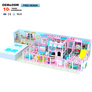 Set de Juegos Interior de Espuma Suave Serie Macaron Rosa de Lujo para Niños Pequeños, Instalaciones de Parque de Diversiones - Product Image 5