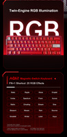 Clavier de jeu ergonomique filaire Aula AG60 Pro en plastique, mécanique, rétroéclairé RGB, faible latence 2.4G, pour esports, RT0.001ms, 8kHz, 0.08ms