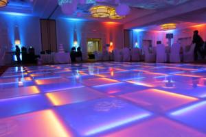 DJ Stage Night Club Pista de baile LED portátil Novela Escenario de boda de vidrio magnético con control DMX blanco cálido para hoteles - Product Image 4