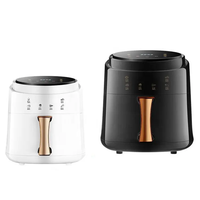Gril de friteuse à air électrique numérique Offre Spéciale de 6,5 L fonctions de cuisson 8 en 1 avec écran tactile intelligent gril sans fumée et Ar Flyer
