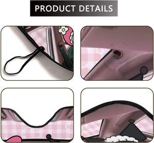 Ojos de dibujos animados plegable Auto Interior Protector parabrisas delantero UV visera escudo <span class=keywords><strong>volante</strong></span> cubiertas para parasol automotriz - Product Image 4