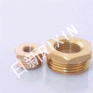 Rixin Threaded Reducing Core Filling Connector Brass Water Plumbing <b>Adapter</b> Durable Industrial Use - Product Image 3