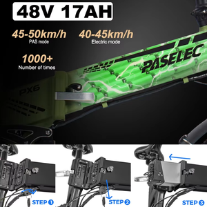 Envío en 7 Días Bicicleta Eléctrica Plegable de Aluminio para Adultos de 20 Pulgadas y 350 Vatios con Batería de 48V Diseño Cómodo para Carreras - Product Image 3